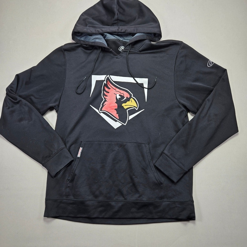 Rawlings Baseball Hoodie Cardinals Pullover Sweatshirt Activewear Men's‎ Large
